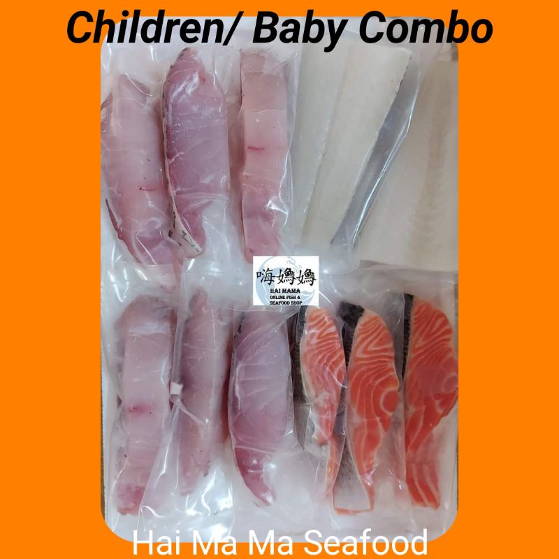 [HaiMaMa Seafood] Children/ Baby Combo. Threadfin Fillet, Salmon Fillet
