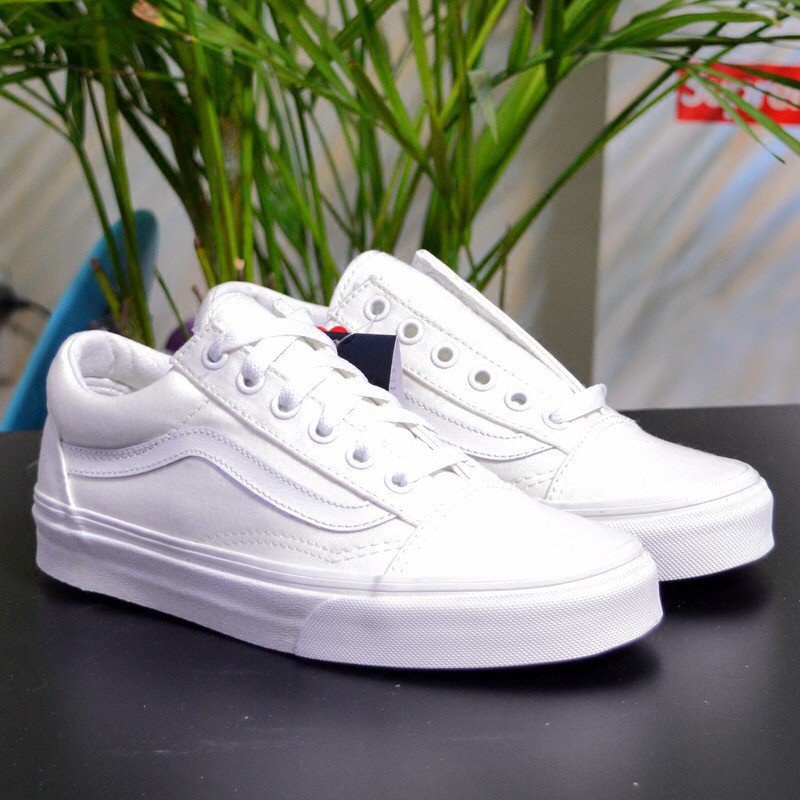 vans white canvas shoes