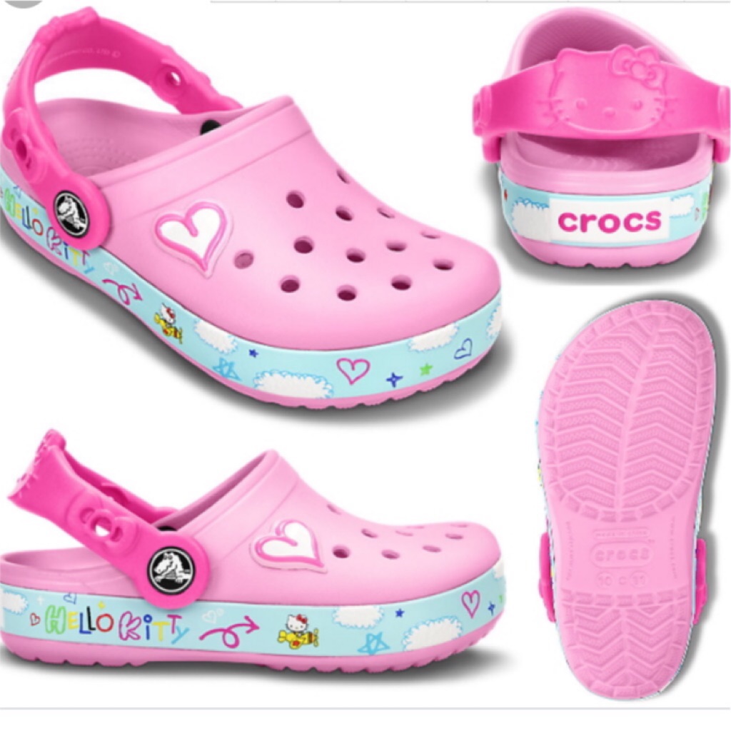 hello kitty crocs toddler