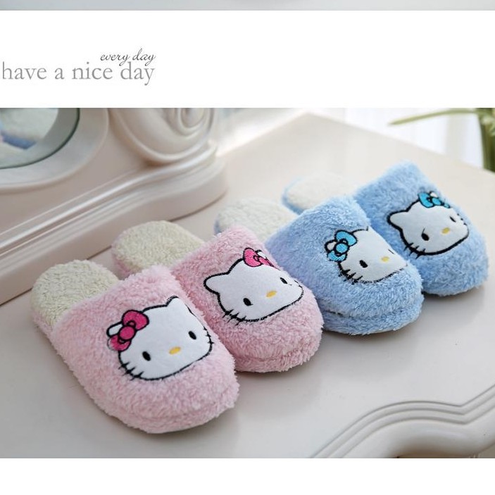 Hk Bedroom Slippers House Slipper Shoe Shoes Slides Flip Flops Hello Kitty Women