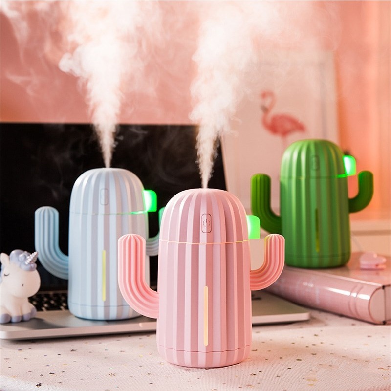 340ML Air Humidifier Cactus Wireless Rechargeable Timing Aromatherapy  Diffuser Mist Maker Fogger USB Aroma Atomizer for Home | Shopee Singapore