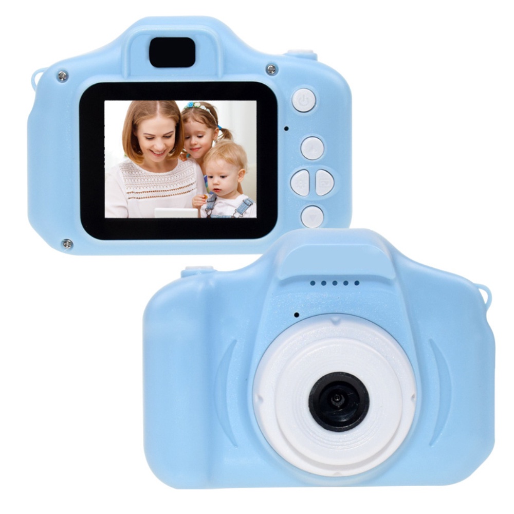 Blue Magic Wand Shaped Childrens Camera Digital Camera Mini Portable Camera HD 1080P Toys Camera Presents for Kids 