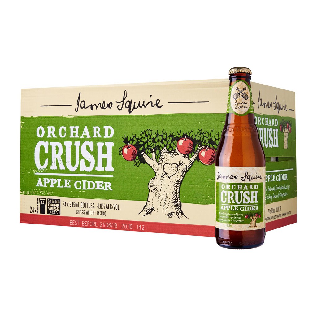 James Squire Orchard Crush Apple Cider Case 24 X 345ml Shopee Singapore