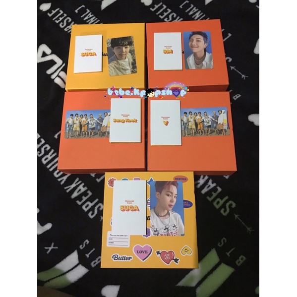 Bts BUTTER ALBUM PHOTOCARD OFFICIAL PC CREAM PEACHES TAEHYUNG JUNGKOOK