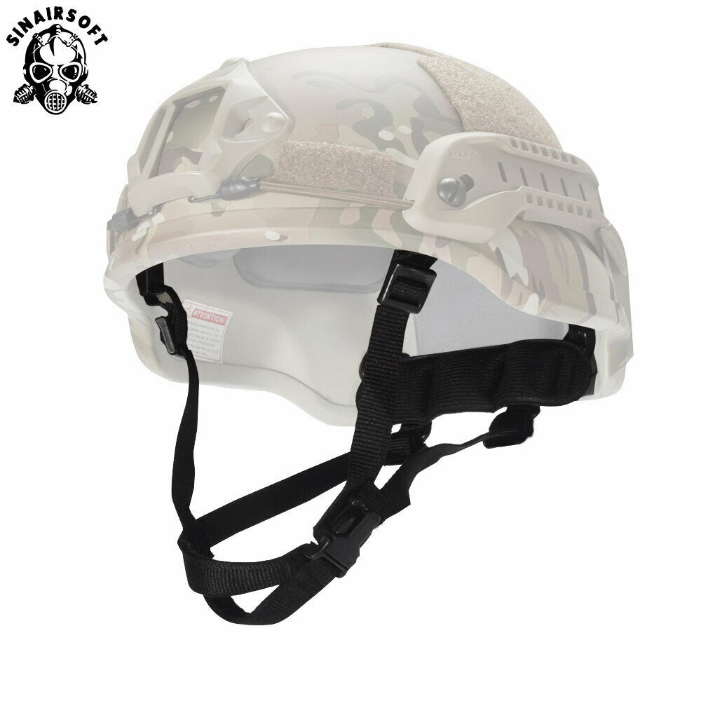 Durable Tactical ACH MICH Helmets Safety Chin Guard Straps Retention System 