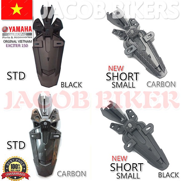 Shop Malaysia Yamaha Y15zr Short Rear Mudguard Orginal Vietnam Short Short Carbon Black Shopee Singapore