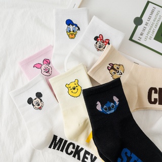 Cartoon Mickey Mouse Donald Duck Women's Socks