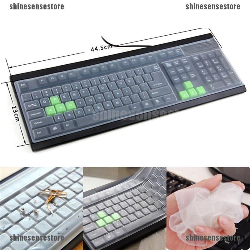 1pc Universal Silicone Desktop Computer Keyboard Cover Skin