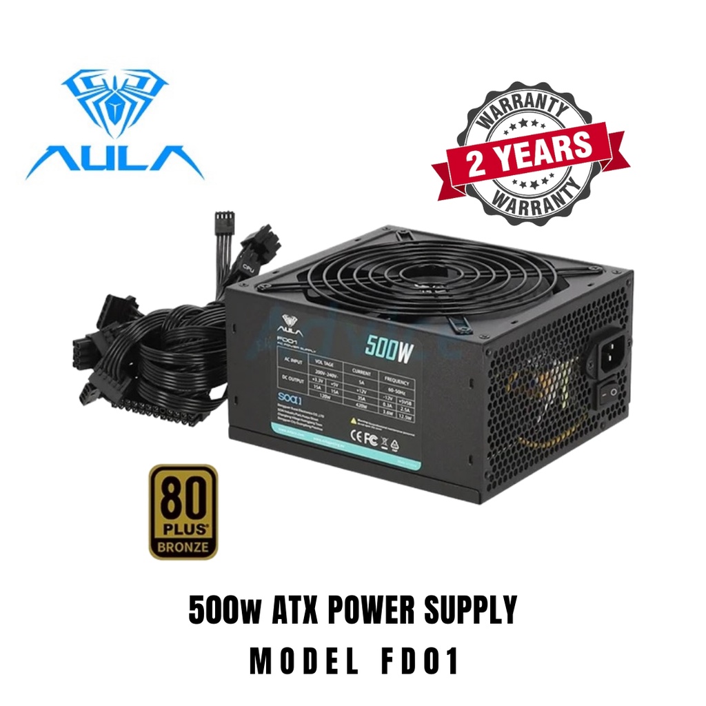 AULA 500W Power Supply Bronze (FD01500) Shopee Singapore
