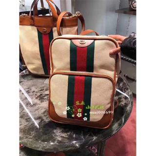 gucci backpack with green and red straps