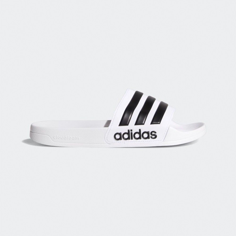 adilette white black