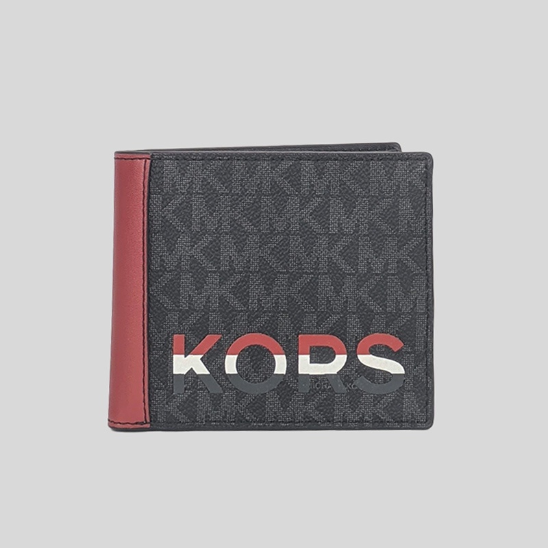 Michael Kors Cooper Mk Logo Billfold Wallet Flame 36H1LCOF1O Shopee