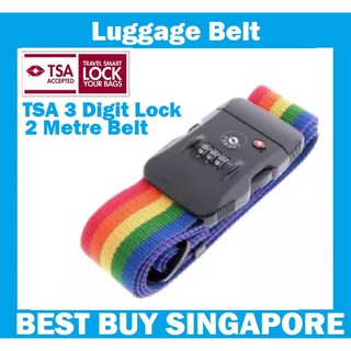 Luggage Belt TSA Adjustable Suitcase Luggage Belt Strap for Travel (With & Without Lock Versions Available)