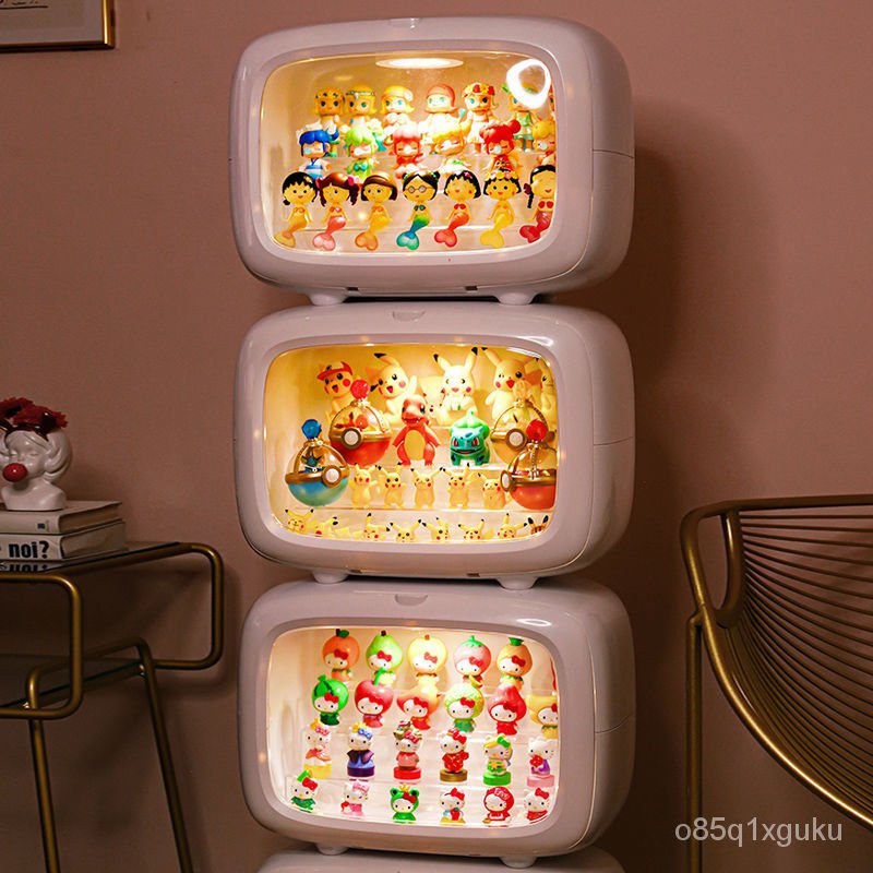 Blind Box Storage Box Spotpop Mart Hand Made Display Stand Blind Box Storage Box Doll Desktop Dustproof Storage Rack Mod Shopee Singapore