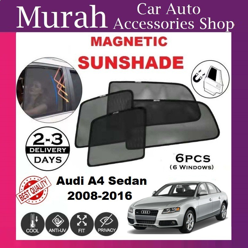 Audi A4 Sedan 20082016 Fit Sunshade(6pcs) Shopee Singapore