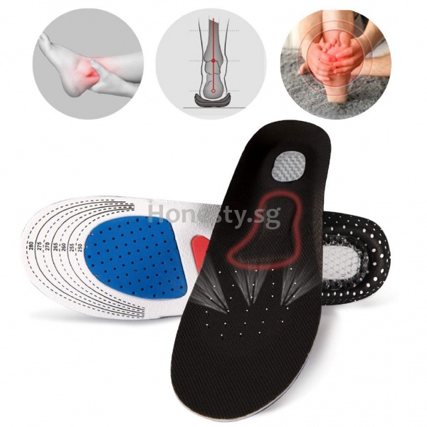 Image of Ready Stock Women Arch Support Shoe Pad Sport Running Gel Insoles Insert Cushion sWD0 #1