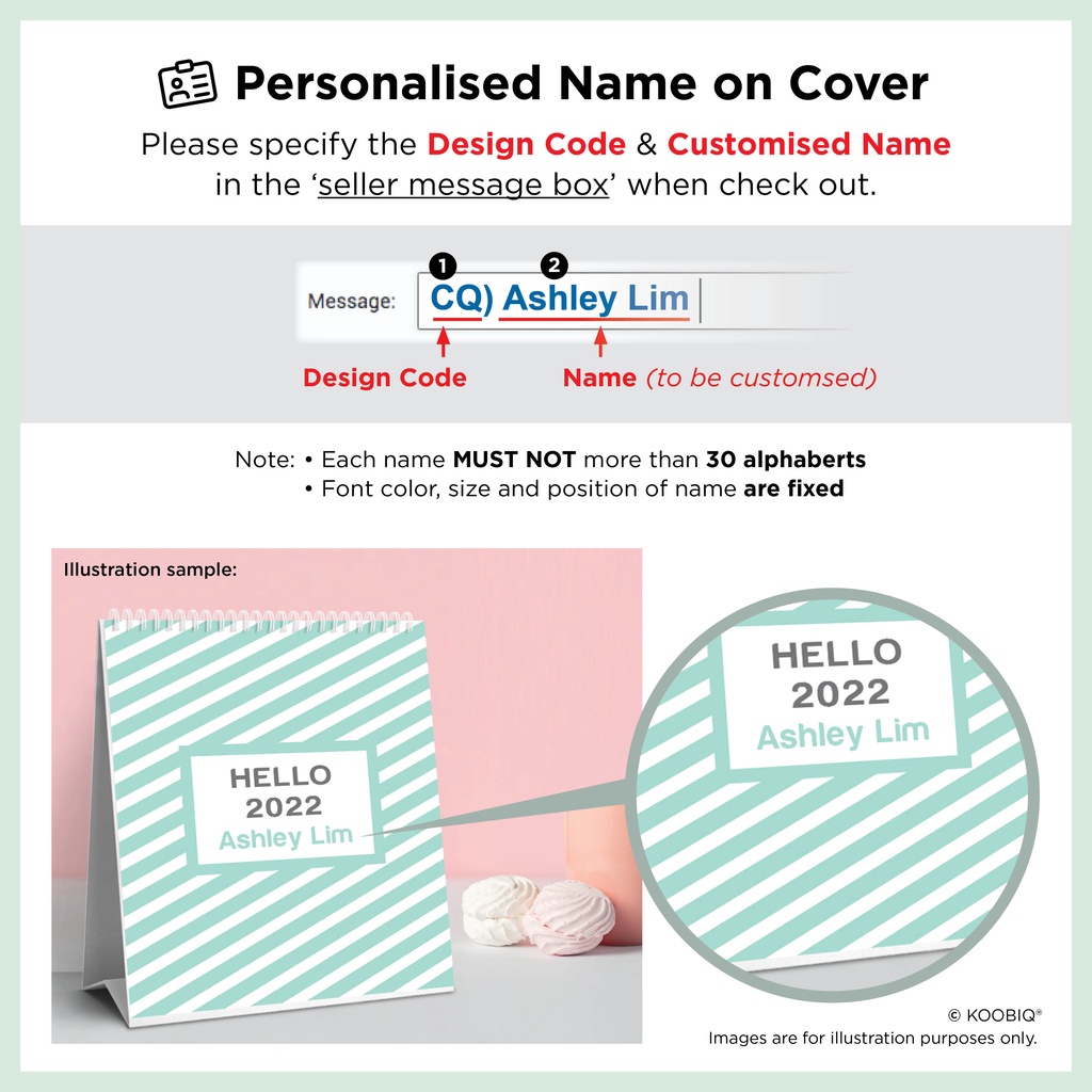 Pcsb 2022 23 Calendar Koobiq Desktop Calendar 2022 Customised Name Big Box Large Grid Singapore  Sg Holidays Christmas Gift | Shopee Singapore