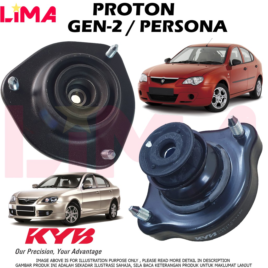 PROTON GEN2 , PERSONA OLD FRONT / REAR ABSORBER TOP MOUNT 