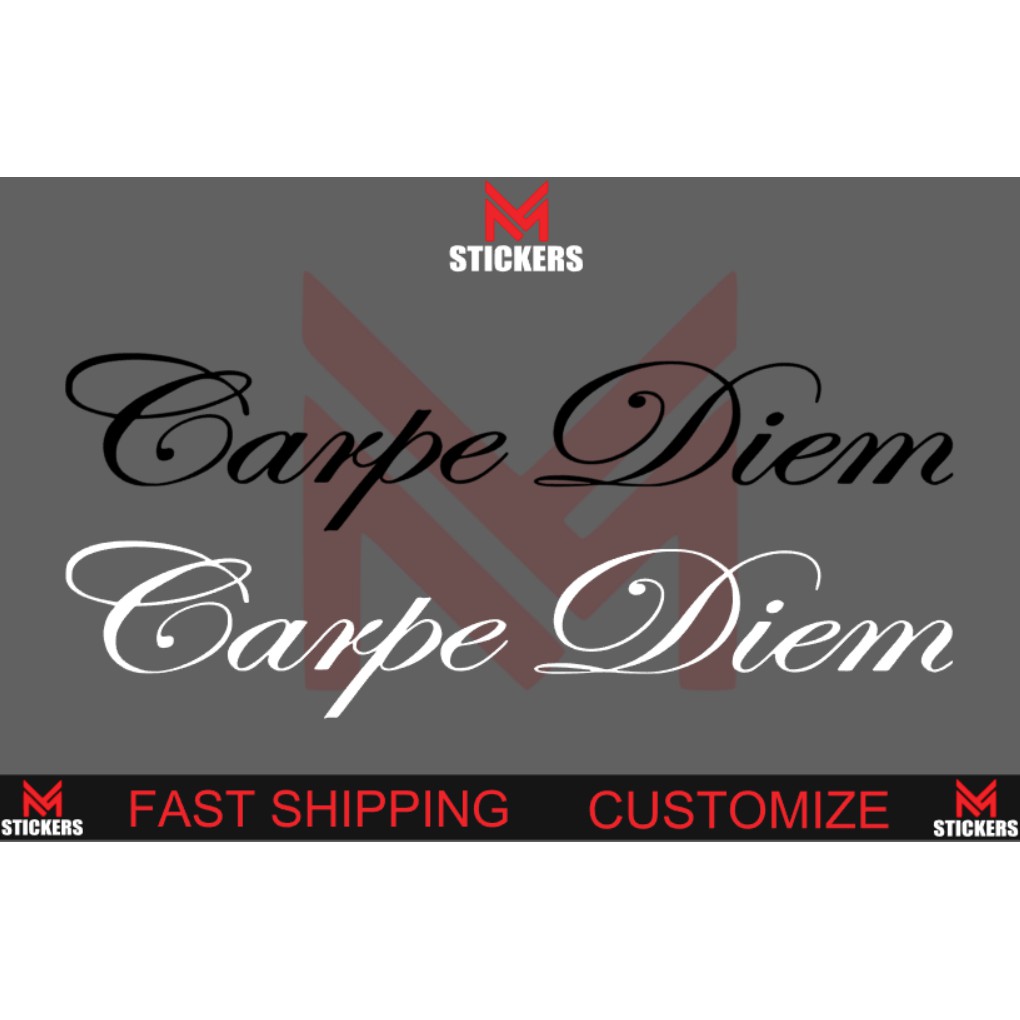 CARPE DIEM CAR STICKER WINDSCREEN STICKER LOGO MYVI AXIA 