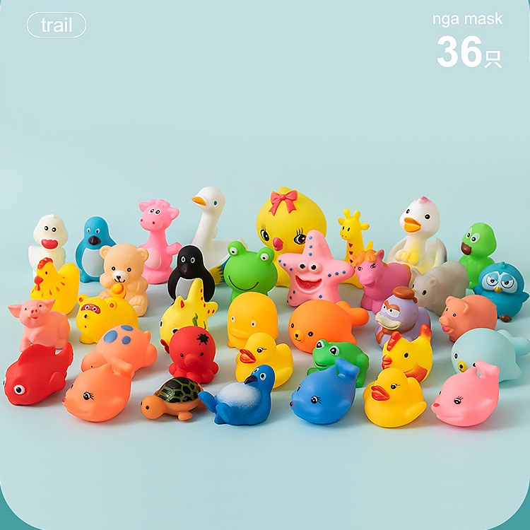 little rubber animal toys