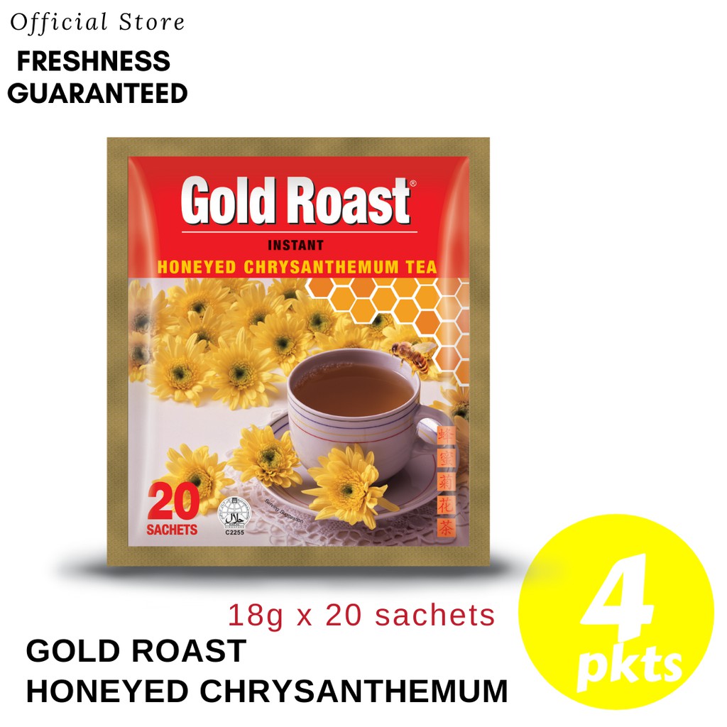 (Bundle 4pkts) Gold Roast Instant Honeyed Chrysanthemum Tea (18g x 20's