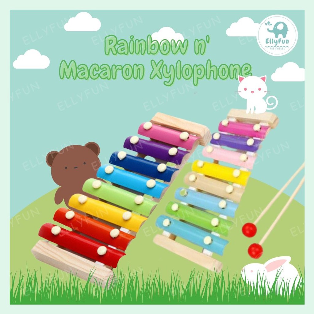 ELLYFUN Xylophone for kids Mini Musicians Wooden Educational Musical Instruments for Toddlers BT0055