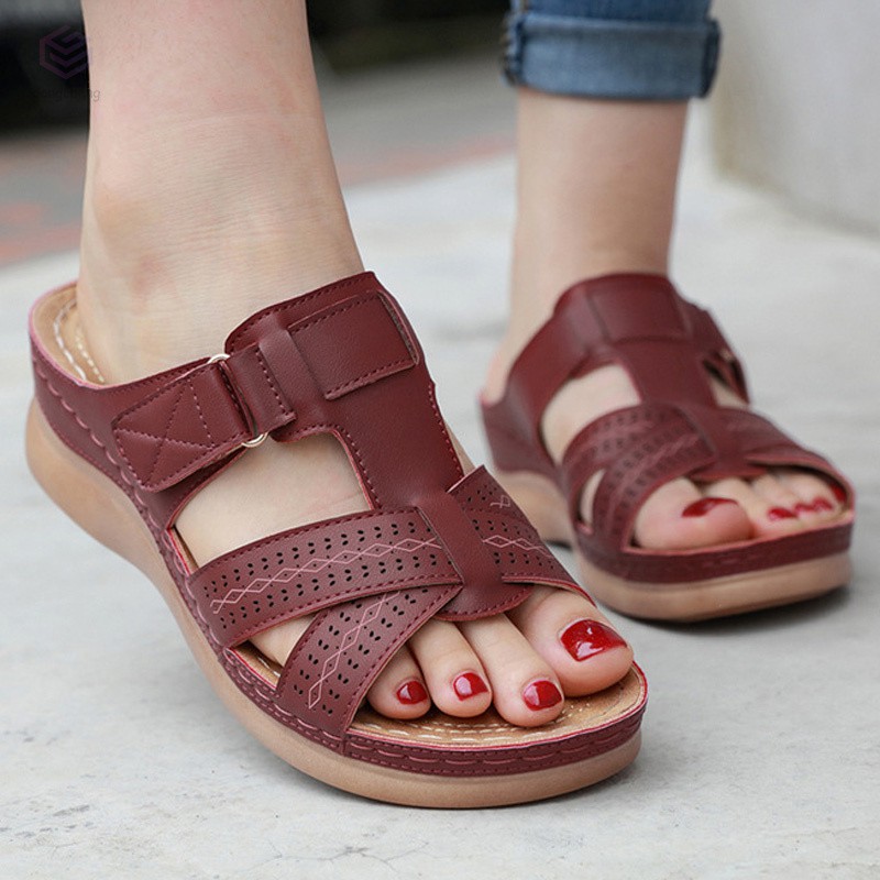 orthopedic premium lightweight leather sandals