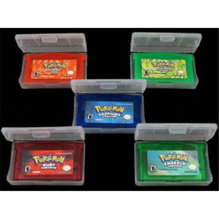 5pcGame Cards Pokemon Sapphire/Emerald/FireRed/LeafGreen/Ruby for GBM/GBA/SP/NDS