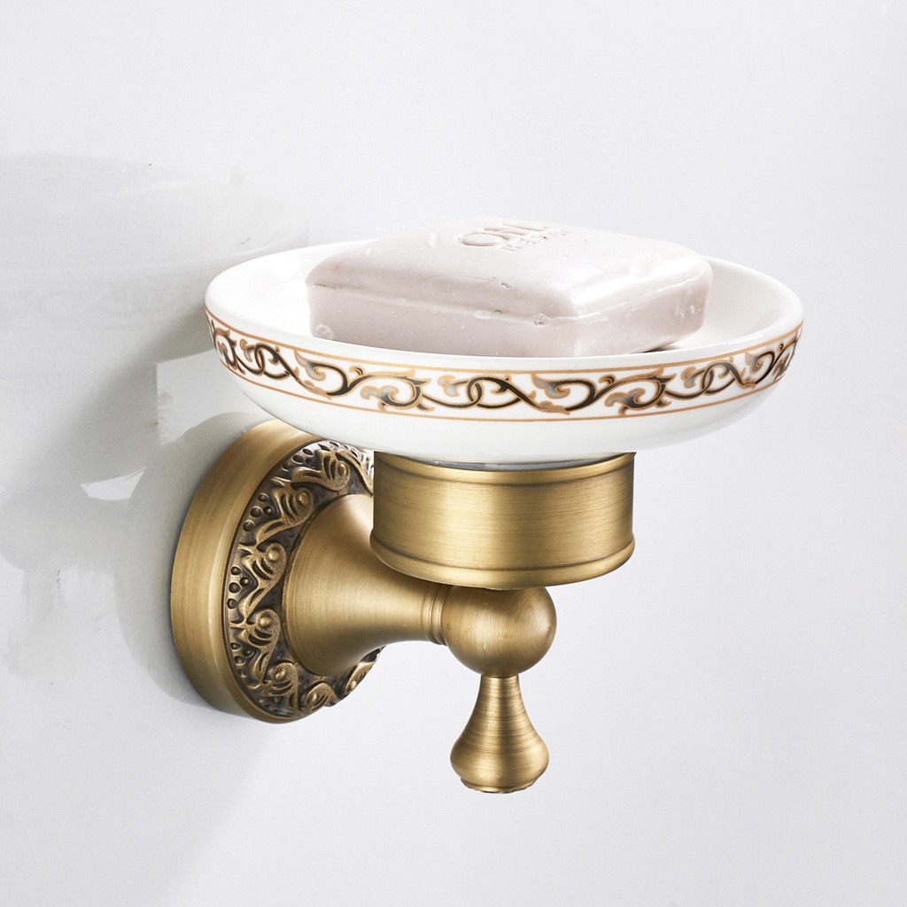 Antique Brass Bathroom Accessories Soap Dish Holder Ceramic Soap Dish Stand Shopee Singapore