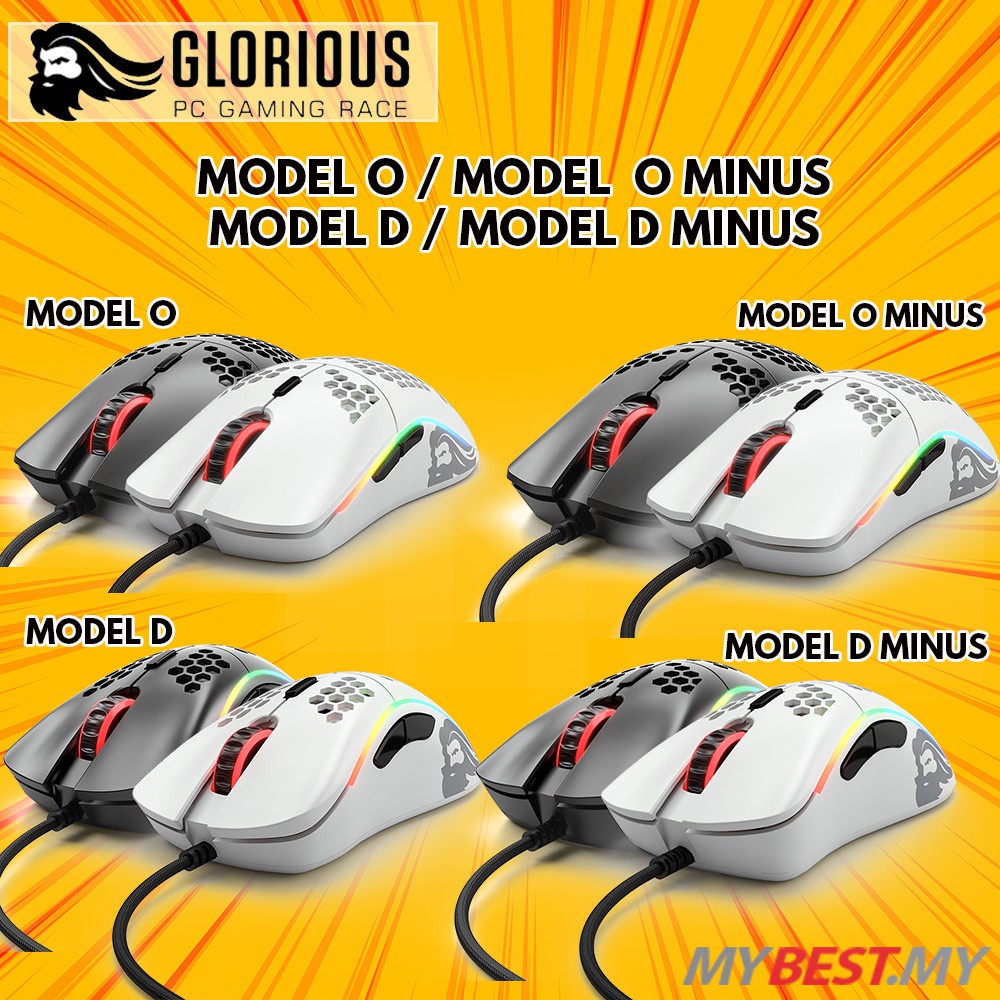 Hot Stock Glorious Model O Model O Minus Model D Model D Minus Rgb Gaming Mouse Matte Black Matte White Pi Shopee Singapore