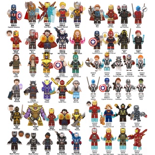 Marvel The Avengers Series Iron Man Ant-Man Thanos Captain America Legoed Minifigures Building Blocks Toys