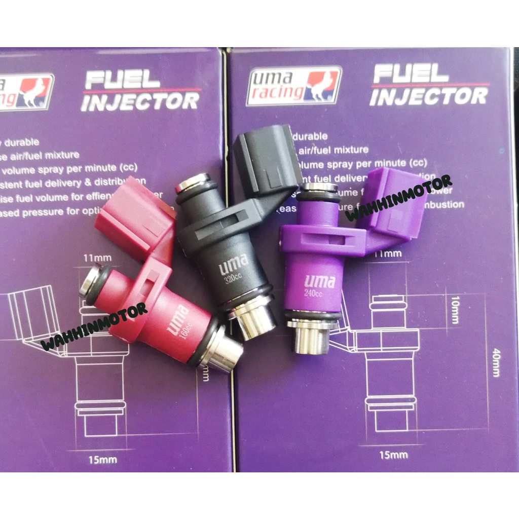 [ UMA RACING ] Y15 Y15ZR V1 V2 UMA Fuel Injector (4 holes) 160cc 240cc