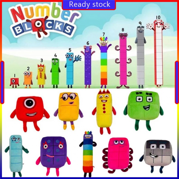 2022 New Cartoon Numberblocks Cute Plush Doll Children Toys Kids T