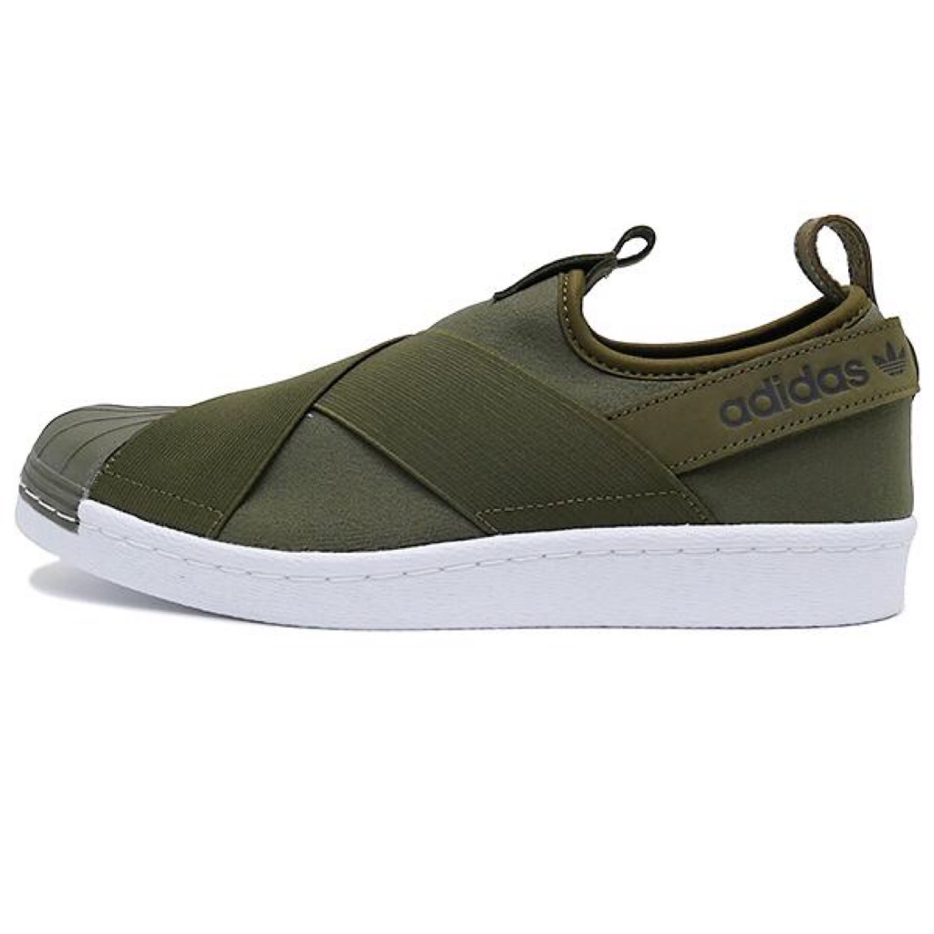 superstar slip on Green