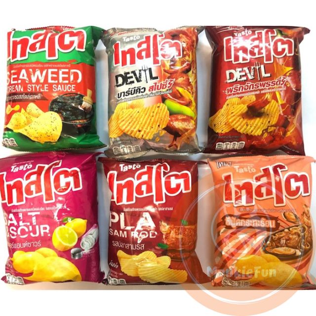 Halal Thailand Snacks Tasto Potato Chips Thai Snack 48g52g Halal