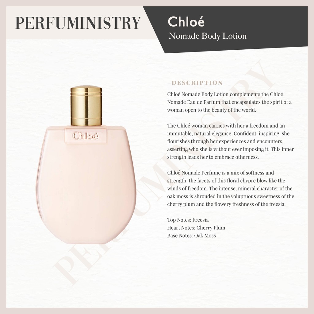 body lotion chloe nomade Welcome to Quality Engineering Products