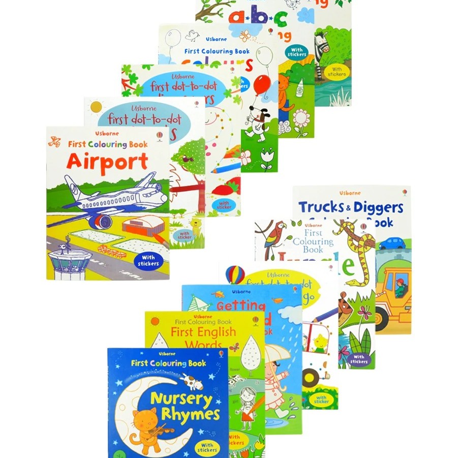 [Min Order 4] Usborne First Sticker Book Kids Stickers Books Children Activity Early Childhood – Usborne Publishing >>> top1shop >>> shopee.sg