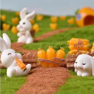 Miniature Cute Rabbit Mini Animal Garden Ornament DIY Home Decoration Dollhouse Decorations #5