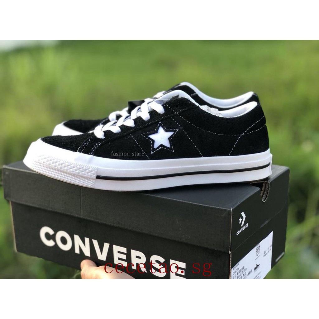 converse black low cut