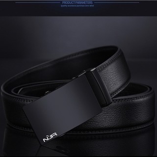 Image of thu nhỏ NO.ONEPAUL 12 Simple Leather Belt Men Automatic Buckle Strap Fashion Waist Genuine Leather Belt #3