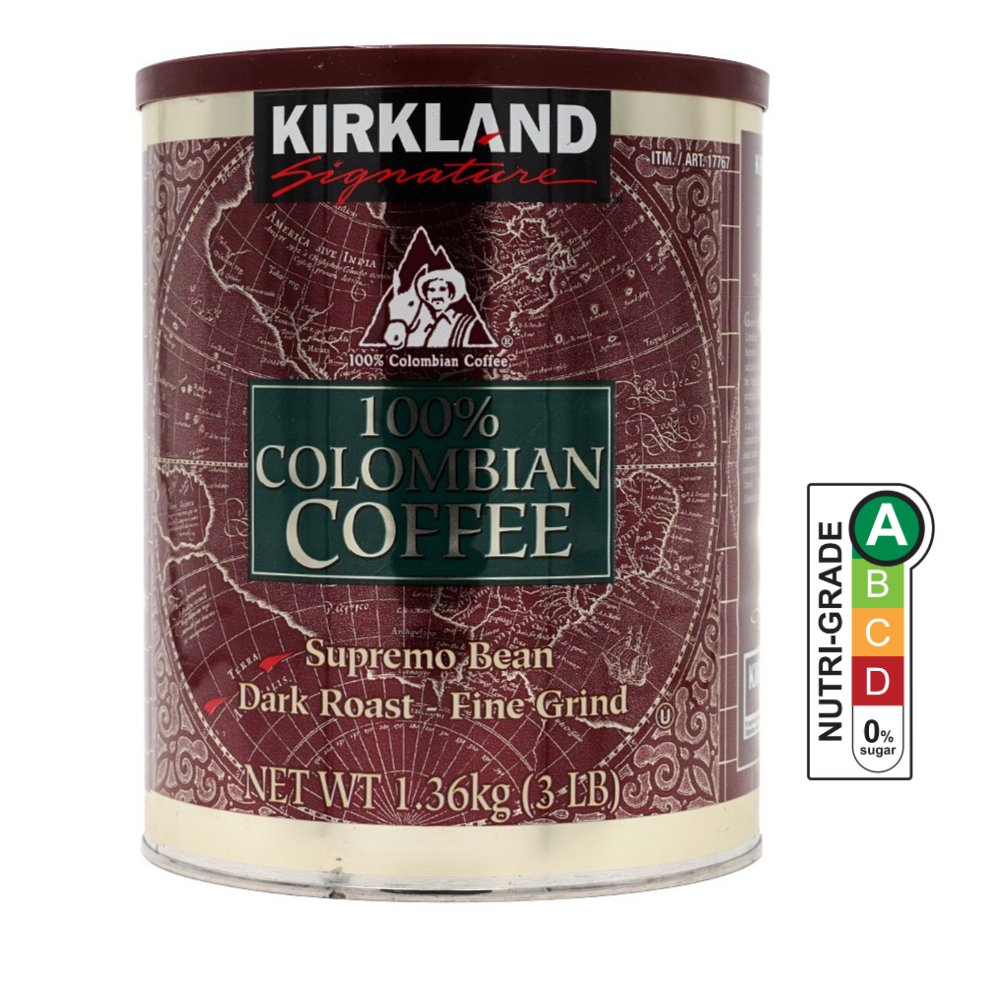 COSTCO [Kirkland Signature] 100 Colombian Coffee, Supremo Bean, Dark