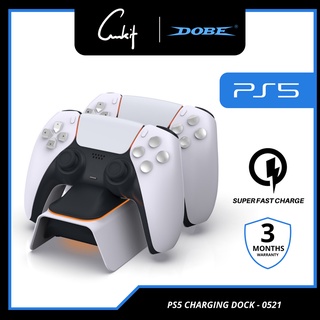 DOBE PS5 DualSense Controller Super Fast Charging Charging Dock PS5 Controller Charging Dock DualSense Edge