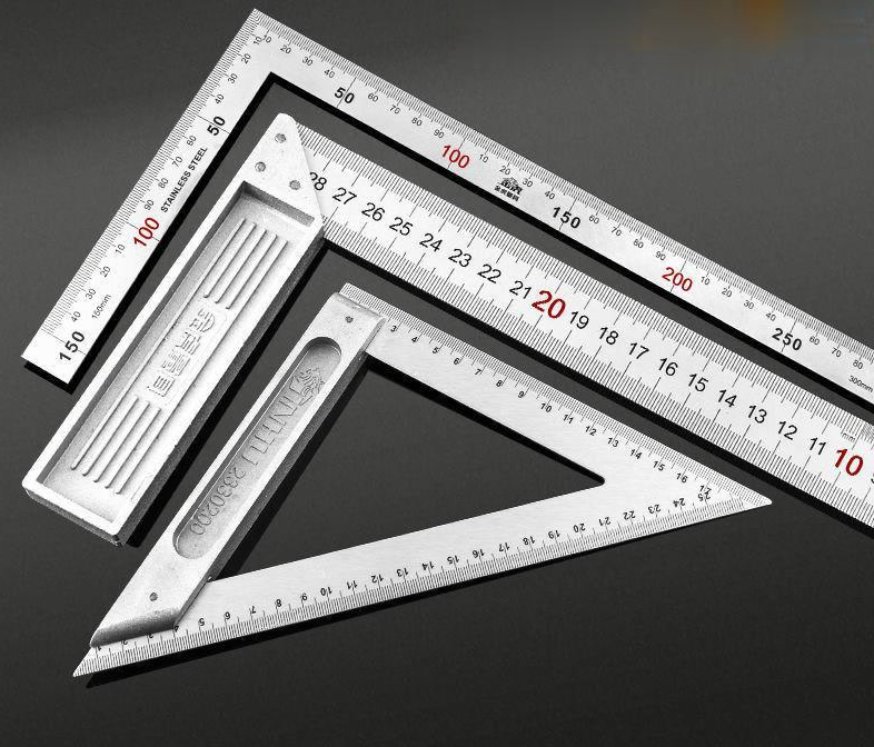 Angle Square Woodworking Ruler 45 Degrees 90 Degrees LSquare Steel