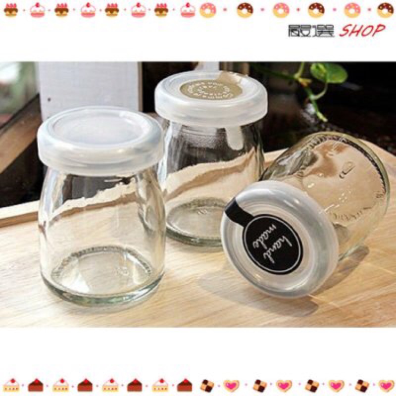 Clear Glass Pudding Jar with Lid Shopee Singapore