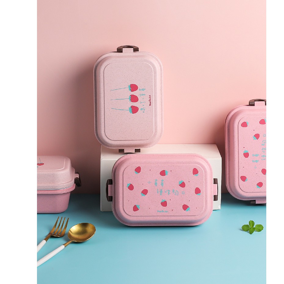 cute pink lunch box