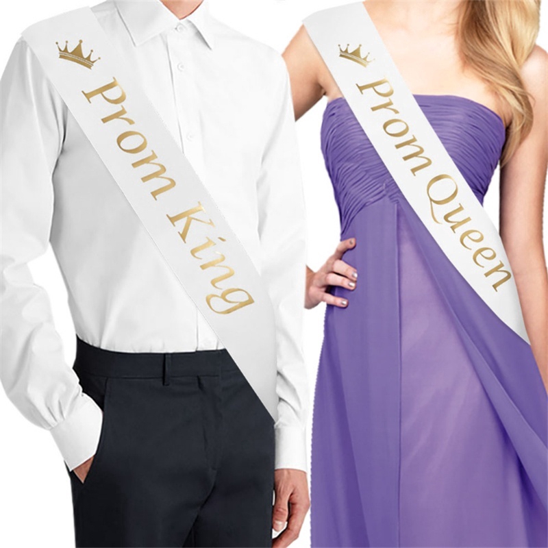 Prom King Sash Prom Queen Sash School Party Graduation Party