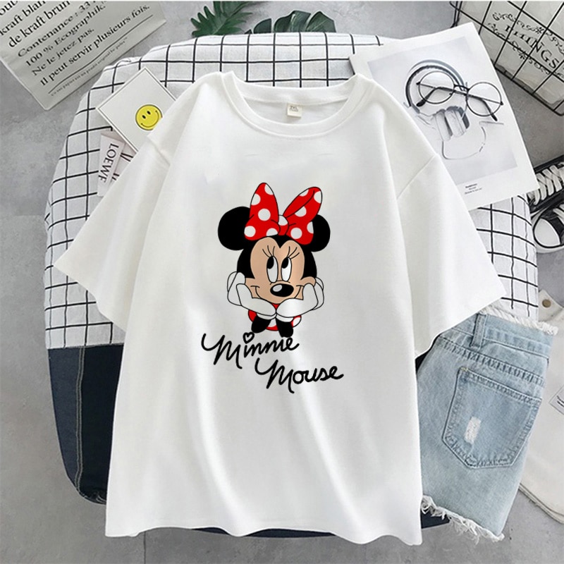 Disney Minnie Mouse All Over Printed Shirt Minnie Mouse Gift Disney Minnie Mouse Shirt 3D Disney Minnie Mouse Full Printing Shirt