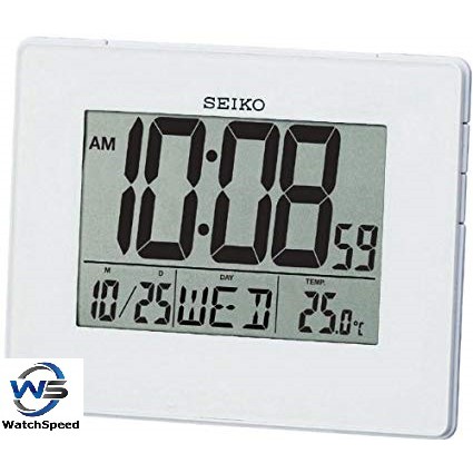 Seiko Qhl057w Digital Lcd Wall And Desk Clock Shopee Singapore