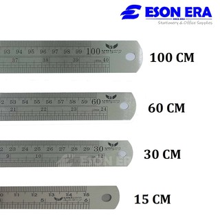 Unicorn Stainless Steel Metal Ruler Pembaris Besi 30cm 