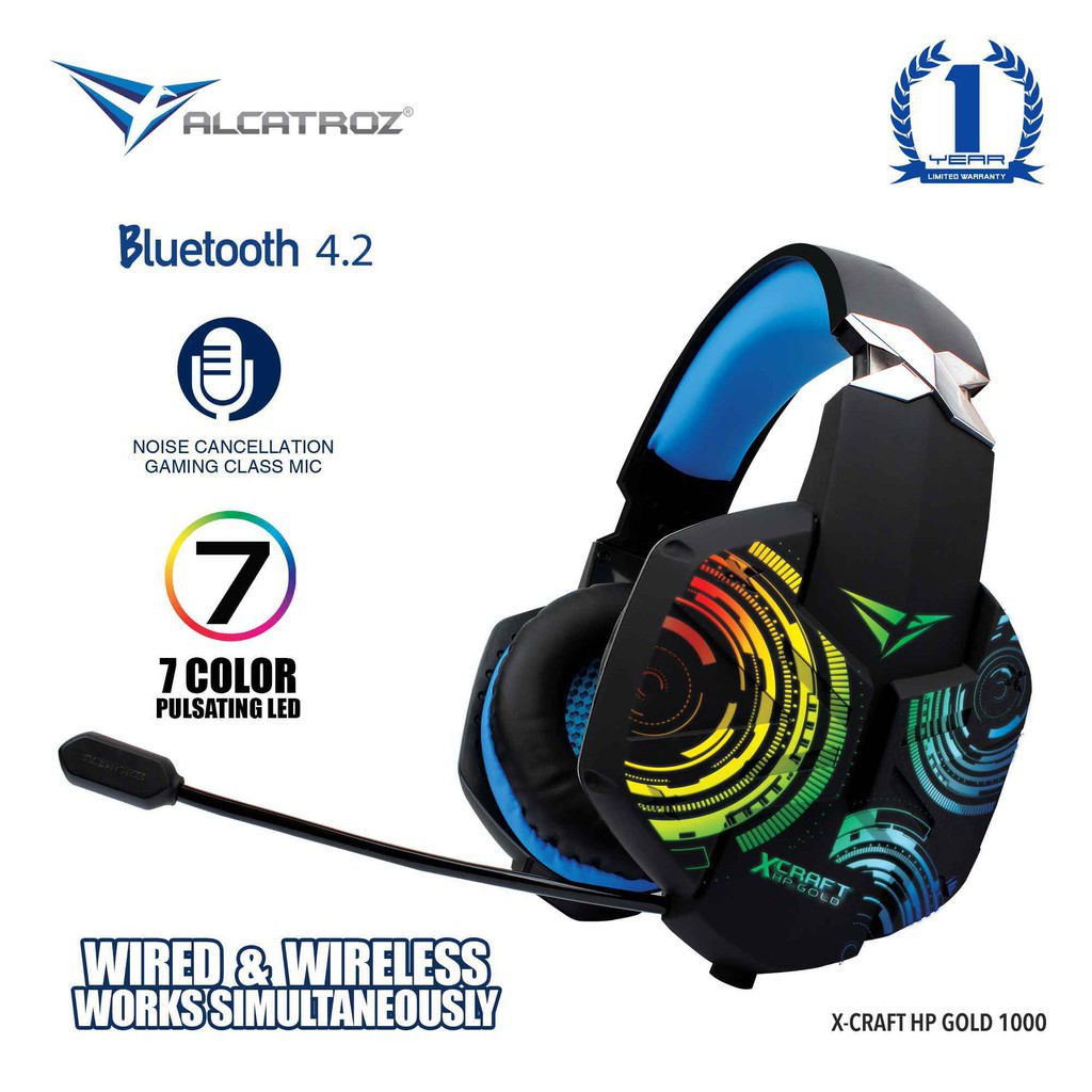 wireless gaming headset with microphone